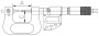 ASIMETO Микрометр для зубчатых колес цифровой IP65 0,001 мм, 75-100 мм