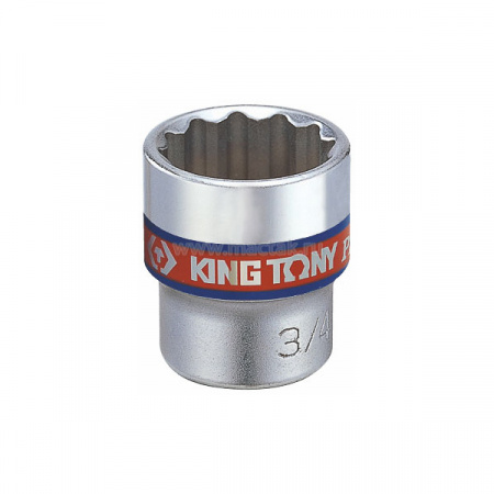 KING TONY Головка торцевая стандартная двенадцатигранная 3/8", 1/2", дюймовая