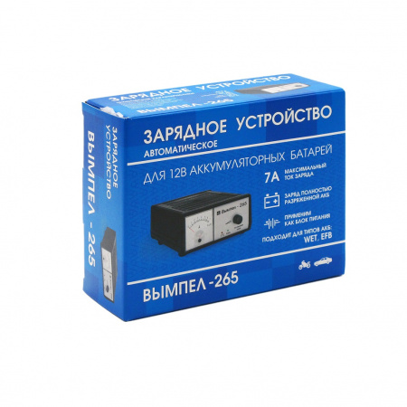 ВЫМПЕЛ Зарядное устройство Вымпел-265, EFB, WET Ag (серебряные), WET Сa/Ca (кальциевые)