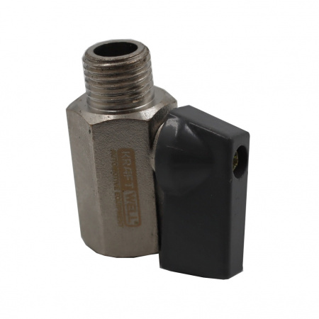 KRAFTWELL Вентиль шаровый M1/4" - F1/4", 1 шт