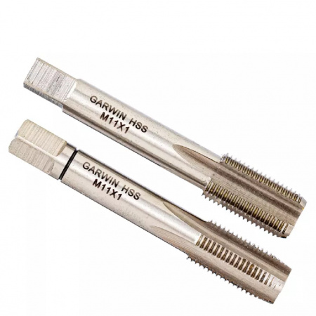 GARWIN INDUSTRIAL Метчики ручные Mf11x1.0, DIN 2181, HSS, 6H, комплект из 2 штук