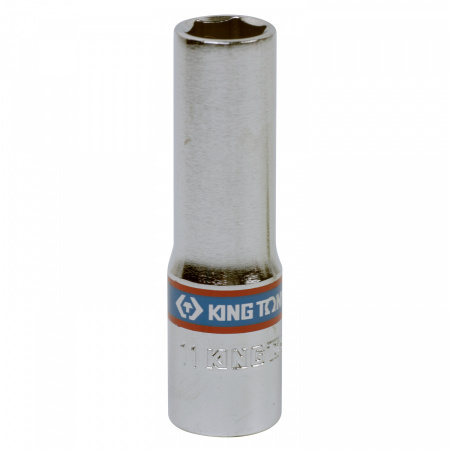 KING TONY Головка торцевая глубокая шестигранная 3/8", 11 мм