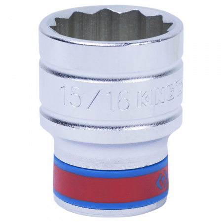 KING TONY Головка торцевая стандартная двенадцатигранная 1/2", 15/16", дюймовая 