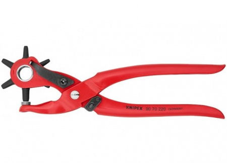 Knipex Клещи просечные с револьверной головкой, 6 сменных пуансонов