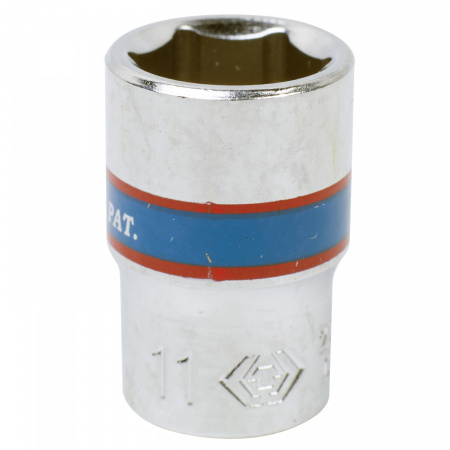 KING TONY Головка торцевая стандартная шестигранная 1/4", 11 мм