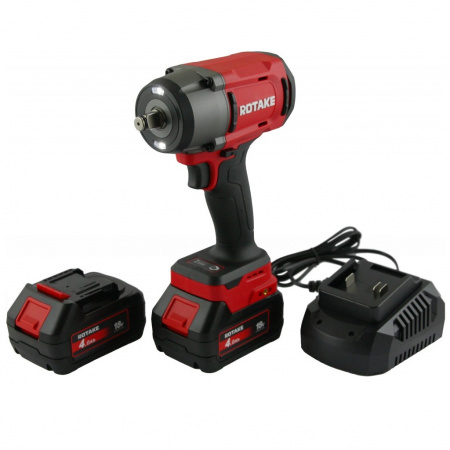 ROTAKE (T2-40D) Гайковерт ударный аккумуляторный бесщёточный 1/2"DR, 18В, 1180 Нм