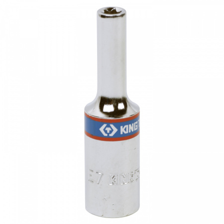 KING TONY Головка торцевая TORX Е-стандарт 3/8", E7, L = 63 мм