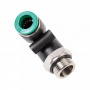 GARWIN PRO Уголок M3/8" цанга 10 мм, с уплотнением, пластм. корпус